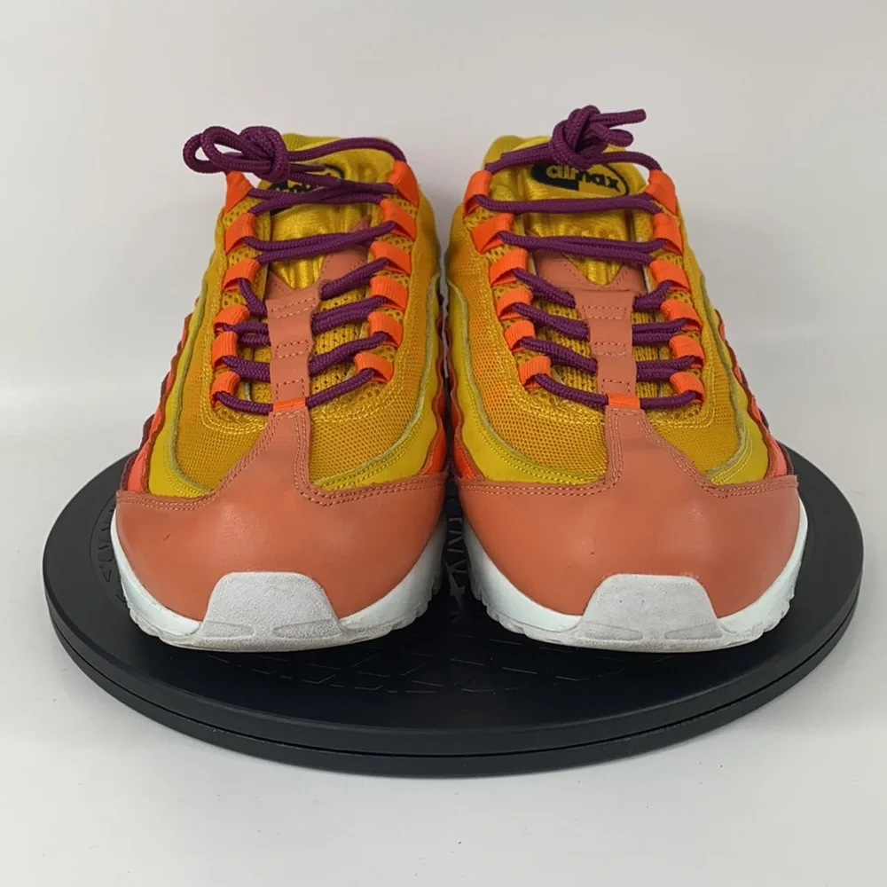 Nike Air Max 95 ‘Nike By You’ Yellow/Orange/White CW2188-991 Men’s Size 10.5 - Picture 2 of 12